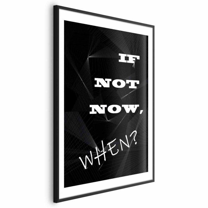 Plakat Artgeist When 60x90 cm z ramą czarną 1 szt