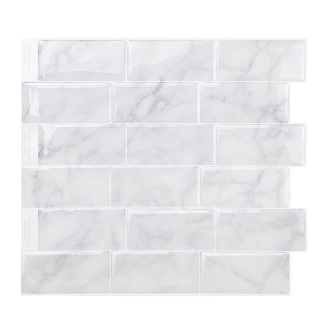 Naklejka dekoracyjna winylowa marble brick 2 szt