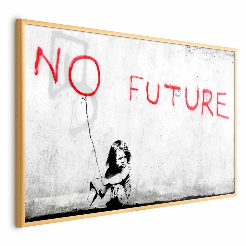 Plakat Artgeist bez przyszłości 60x40 cm z ramą złotą 1 szt