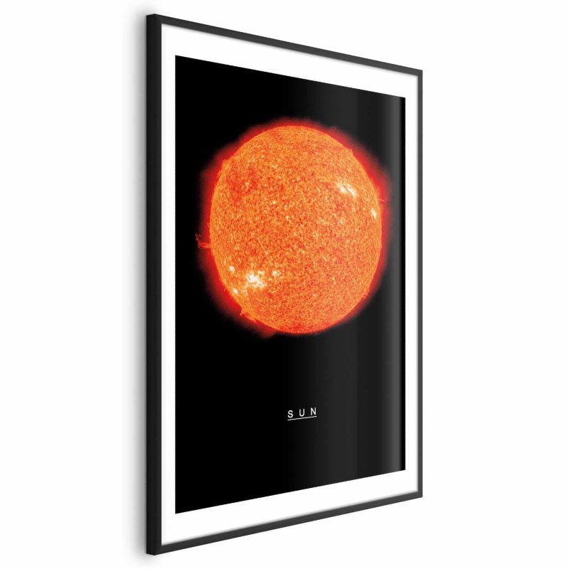 Plakat Artgeist Słońce 60x90 cm z ramą czarną 1 szt