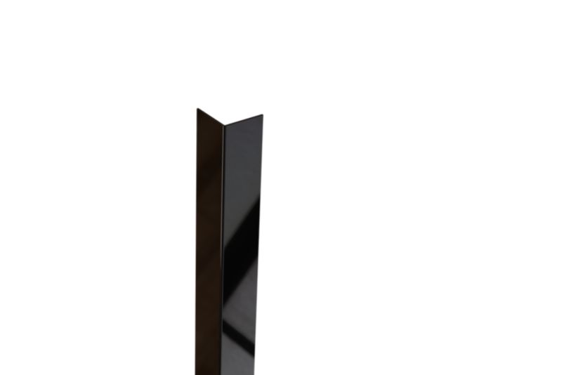 Kątownik wykończeniowy L Lambro czarny połysk 2cm x 2cm x 270cm 1 szt.