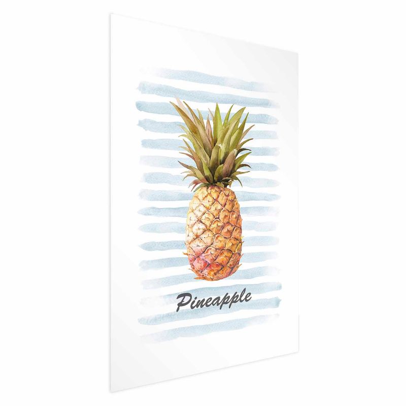 Plakat Artgeist Ananas i paski 21x30 cm bez ramy 1 szt
