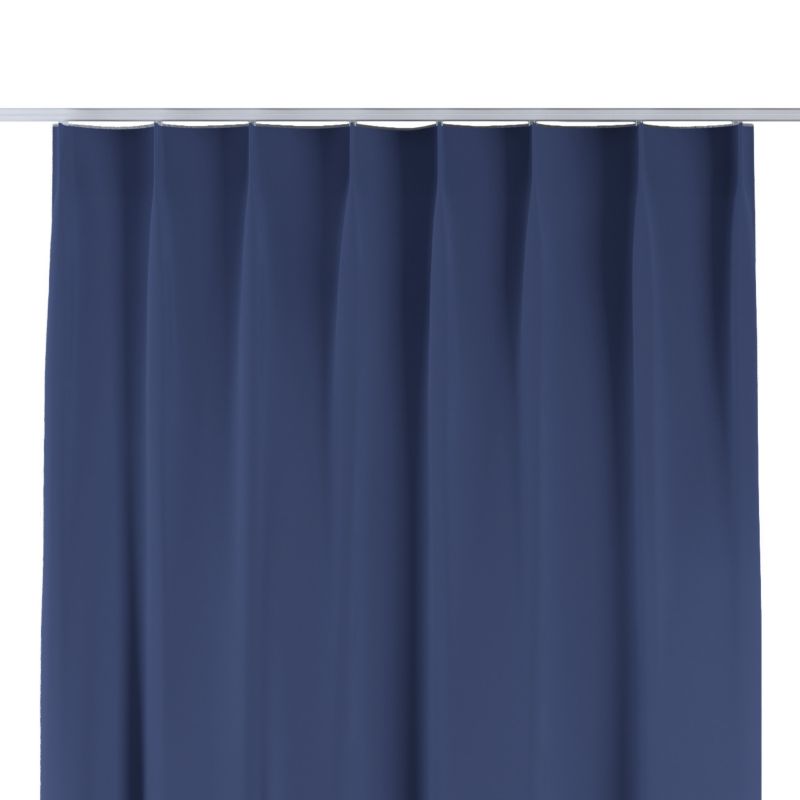 Zasłona na haczykach flex pojedynczych Dekoria 130x245 cm granatowy 1 szt.