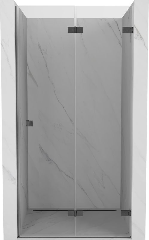 Drzwi prysznicowe składane Mexen Lunar-F transparent 85 cm gun gray 1 szt.