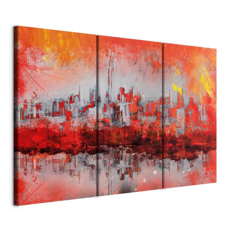 Obraz Artgeist Nowojorski zachód słońca 90 x 60 cm płótno włoskie 1 szt
