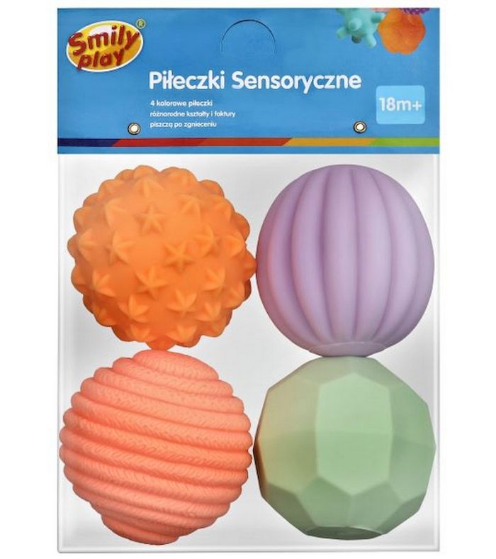 PIŁECZKI SENSORYCZNE SMILY PLAY 84/168