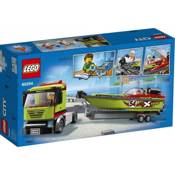 Lego City Transporter Łodzi Wyścigowej 60254