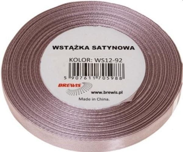 Wstążka satynowa 25mm/32m 92 pudrowy róż