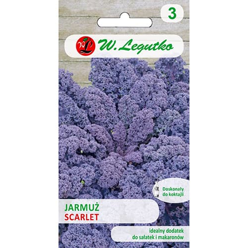 1 szt, Kapusta jarmuz Scarlet - Nasiona: Ilość w opakowaniu: 1 g