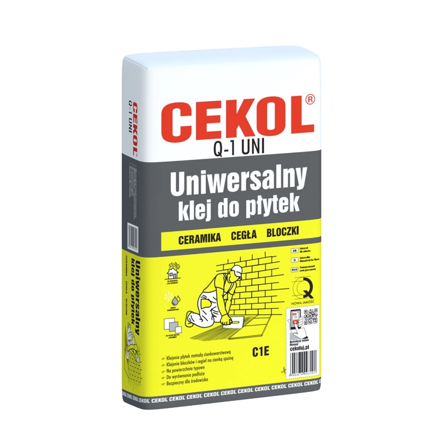 Cekol Klej do płytek Q-1 5kg