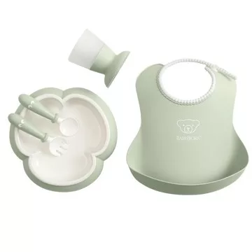 BABYBJORN - Zestaw obiadowy - Powder Green SC