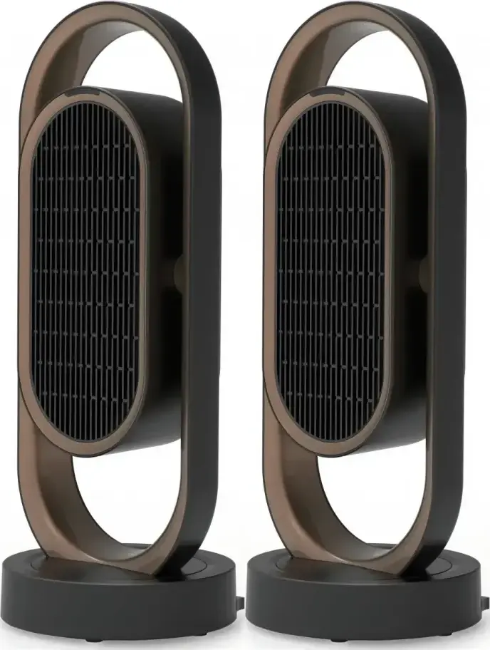 2x Termowentylator Activejet Selected 3D, 1800W, brązowo-czarny