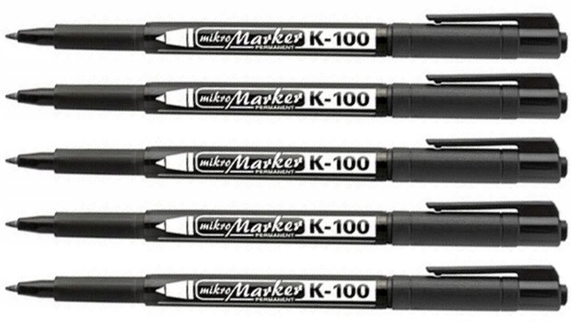 5x Foliopis Kamet K-100, 0.8-1.2mm, czarny