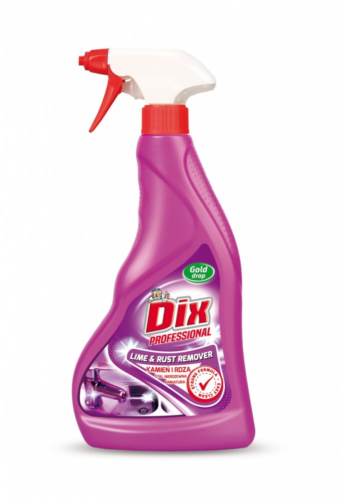 Płyn do czyszczenia Kamień i rdza Dix Professional Gold Drop, z rozpylaczem, 0.5l