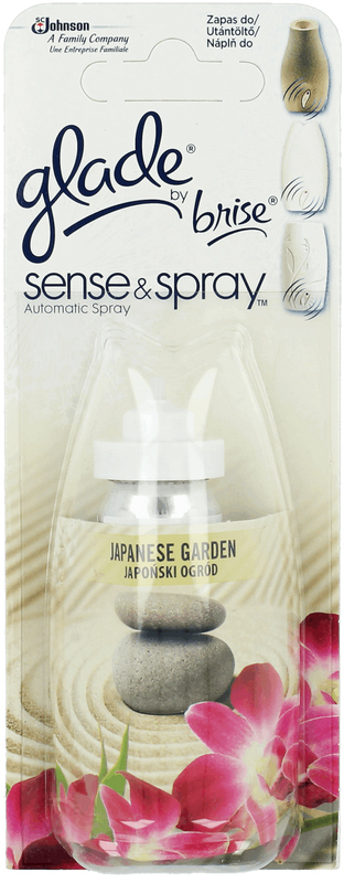 Wkład do odświeżacza automatycznego Glade by Brise, Sense&Spray, Japoński Ogród, 18ml