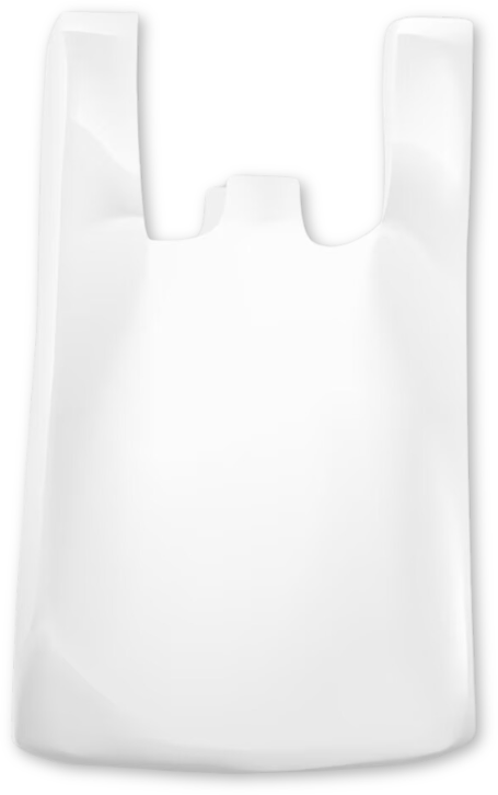 Reklamówki HDPE Bagstar, 25x45cm, 200 sztuk, biały