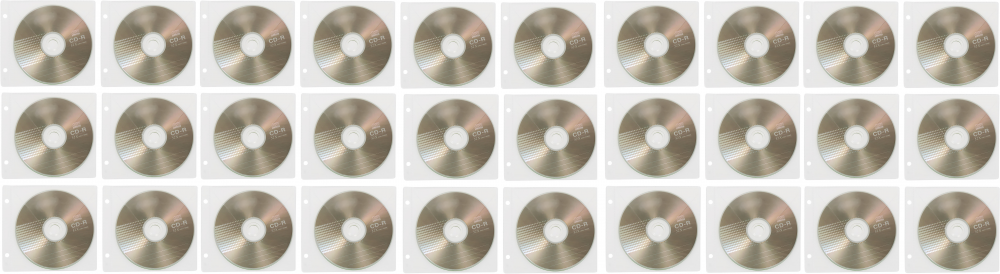 3x koszulka z oknem na CD/DVD Biurfol, 10 sztuk, przezroczysty