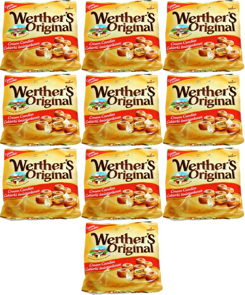 10x Cukierki Storck Werther's Original, śmietankowy, 90g