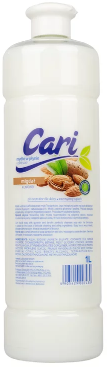 Mydło w płynie Cari, migdał, 1l