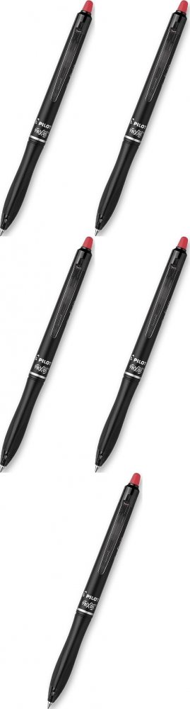 5x Pióro kulkowe wymazywalne Pilot Frixion Ball+, 0.7mm, czerwony