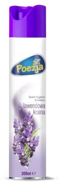 Outlet: USZKODZONE OPAKOWANIE Odświeżacz powietrza Poezja, spray, lawendowy, 300ml