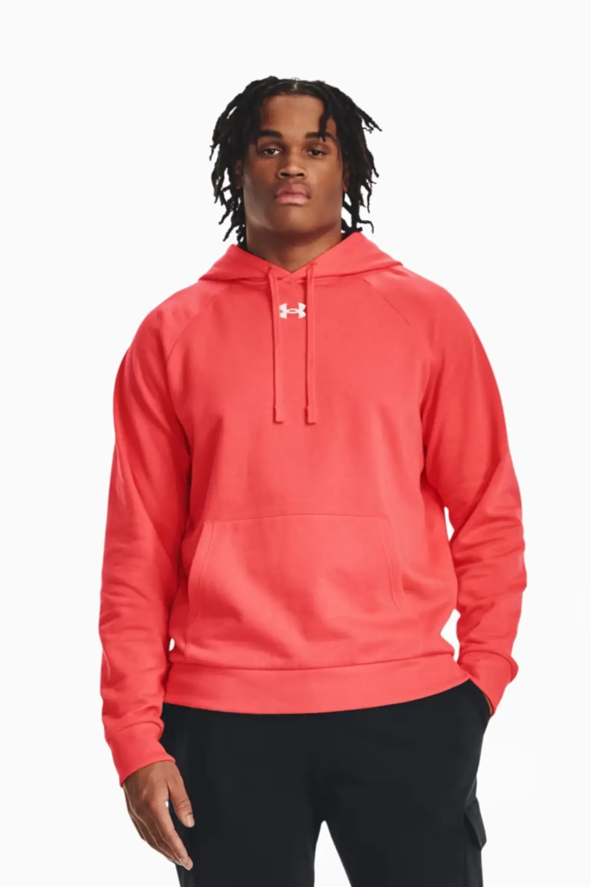 Bluza z kapturem Under Armour Rival Fleece - Pomarańczowy