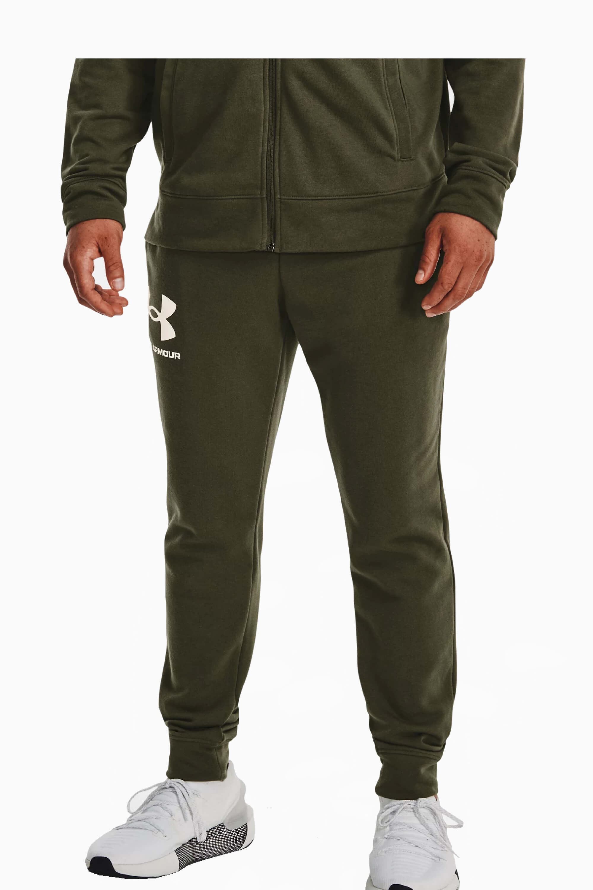 Spodnie Under Armour Rival Terry Jogger - Zielony