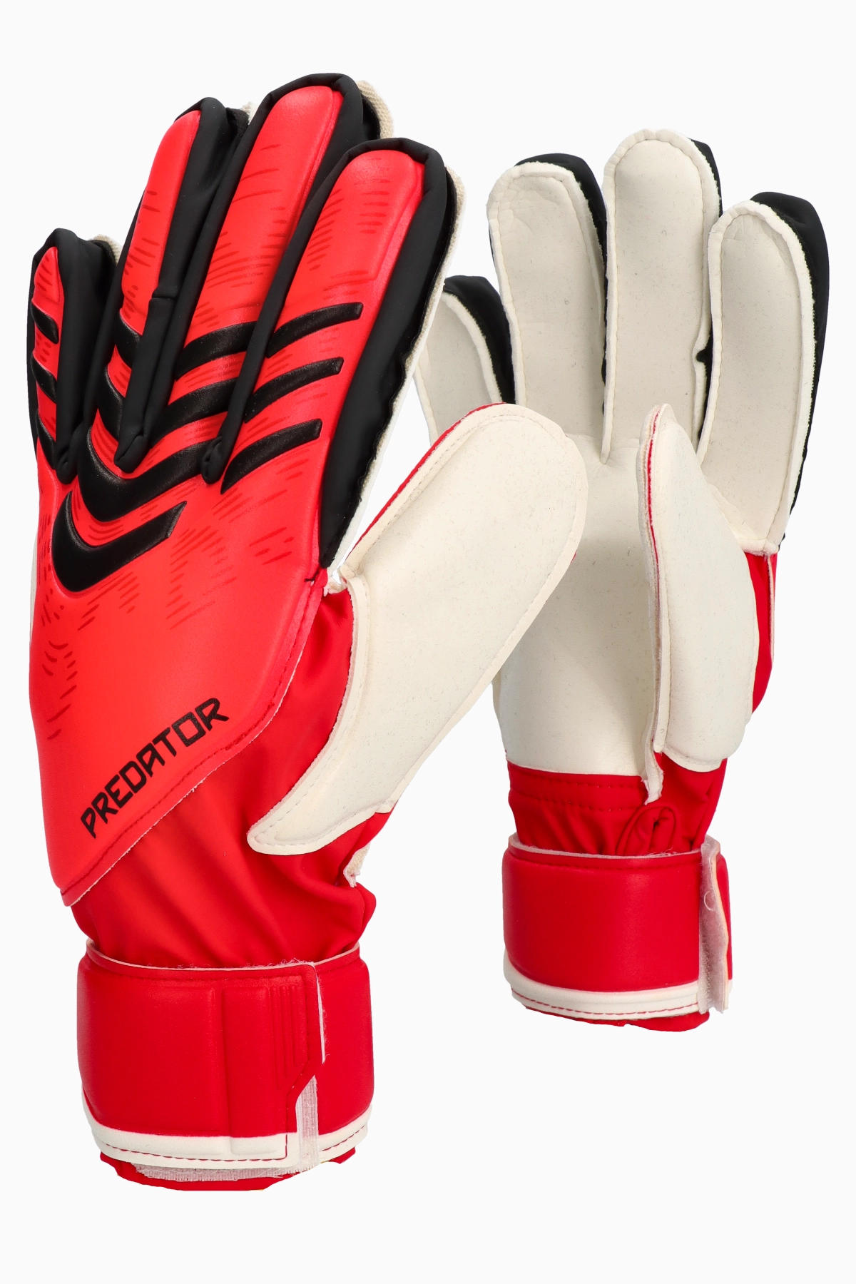 Rękawice adidas Predator Match Fingersave Junior - Czerwony