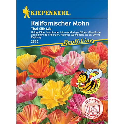1 szt, Kalifornischer Mohn Thai Silk Mix - Samen: Ilość w opakowaniu: 1 Stück