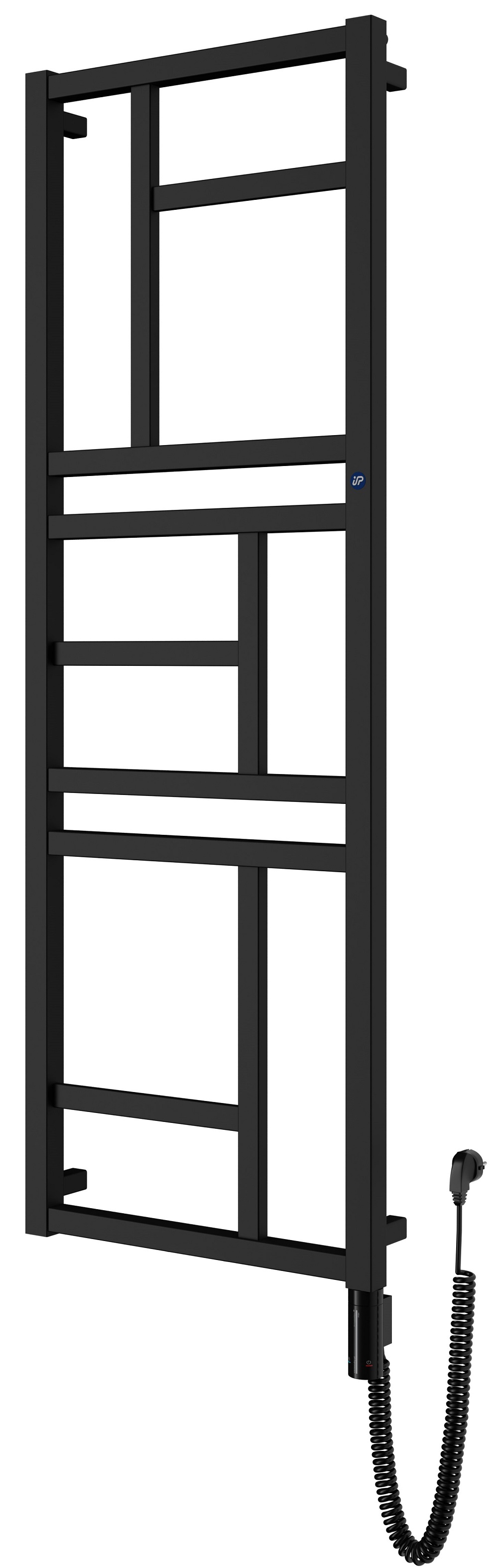 Instal Projekt Mondrian grzejnik elektryczny 174x60 cm czarny mat MONE-60/170C31+GH-06C2
