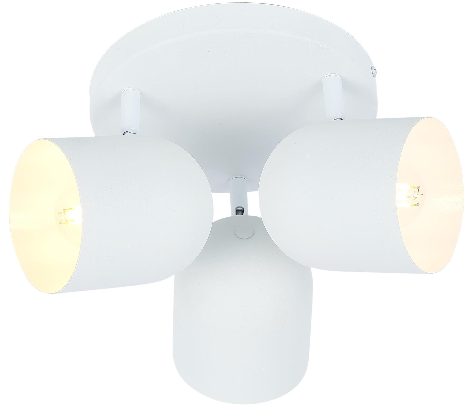 Candellux Azuro lampa podsufitowa 3x40W biała 98-63274