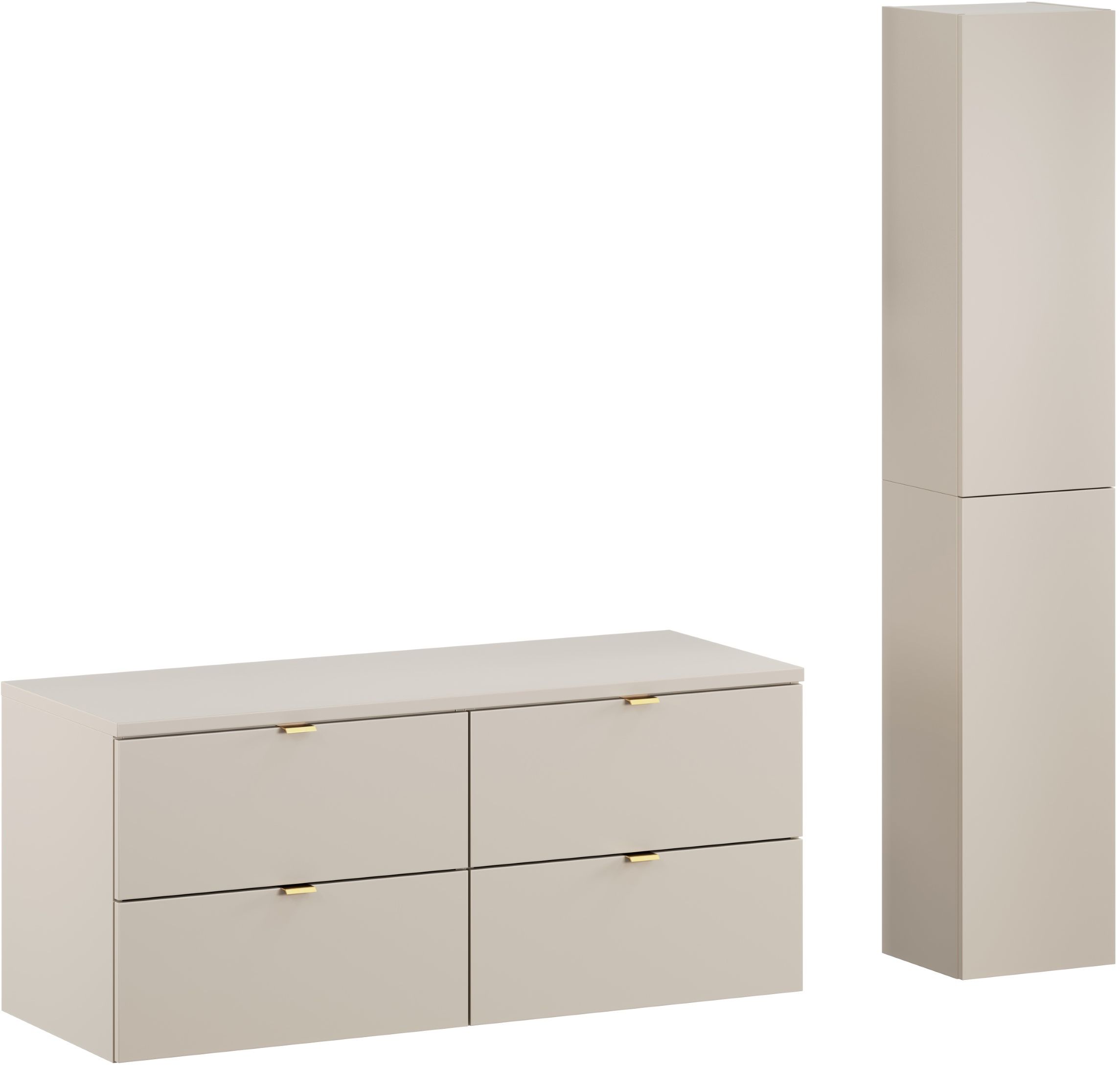 Comad Dalia Cashmere szafka 120 cm podumywalkowa wisząca kaszmir z blatem i szafką boczną SET-DC B 120CM HC - Wysyłka w 24h