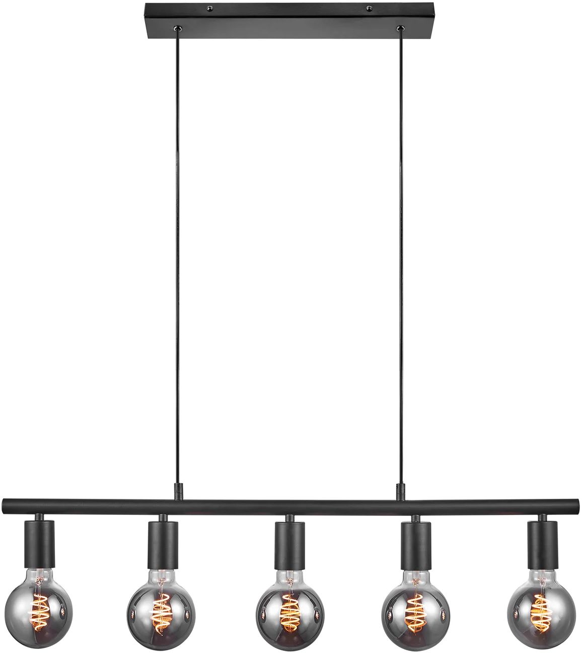 Nordlux Paco lampa wisząca 5x25W czarna 2213273003