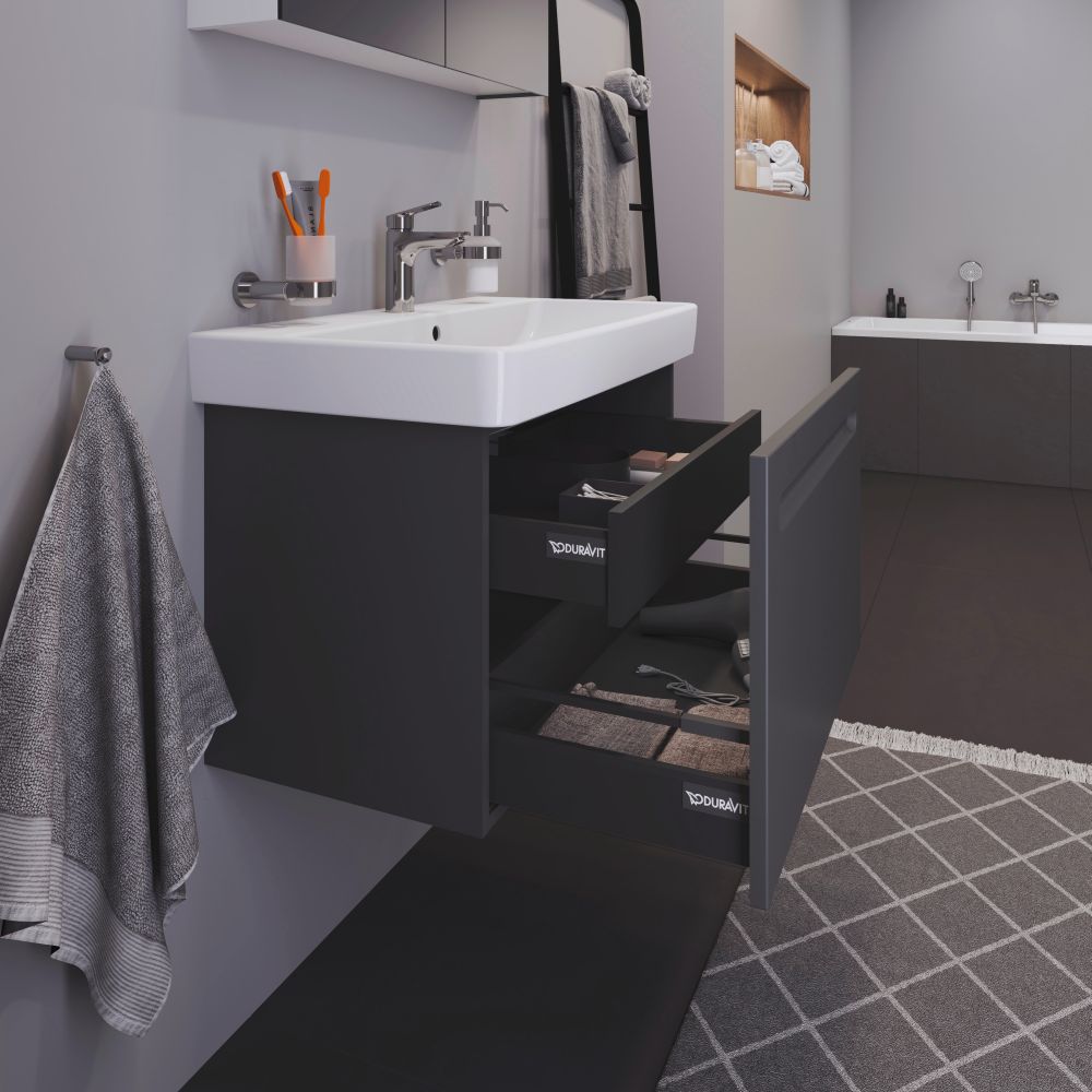 Duravit No.1 szafka 74 cm podumywalkowa wisząca grafit mat N14383049490000 - Wysyłka w 24h