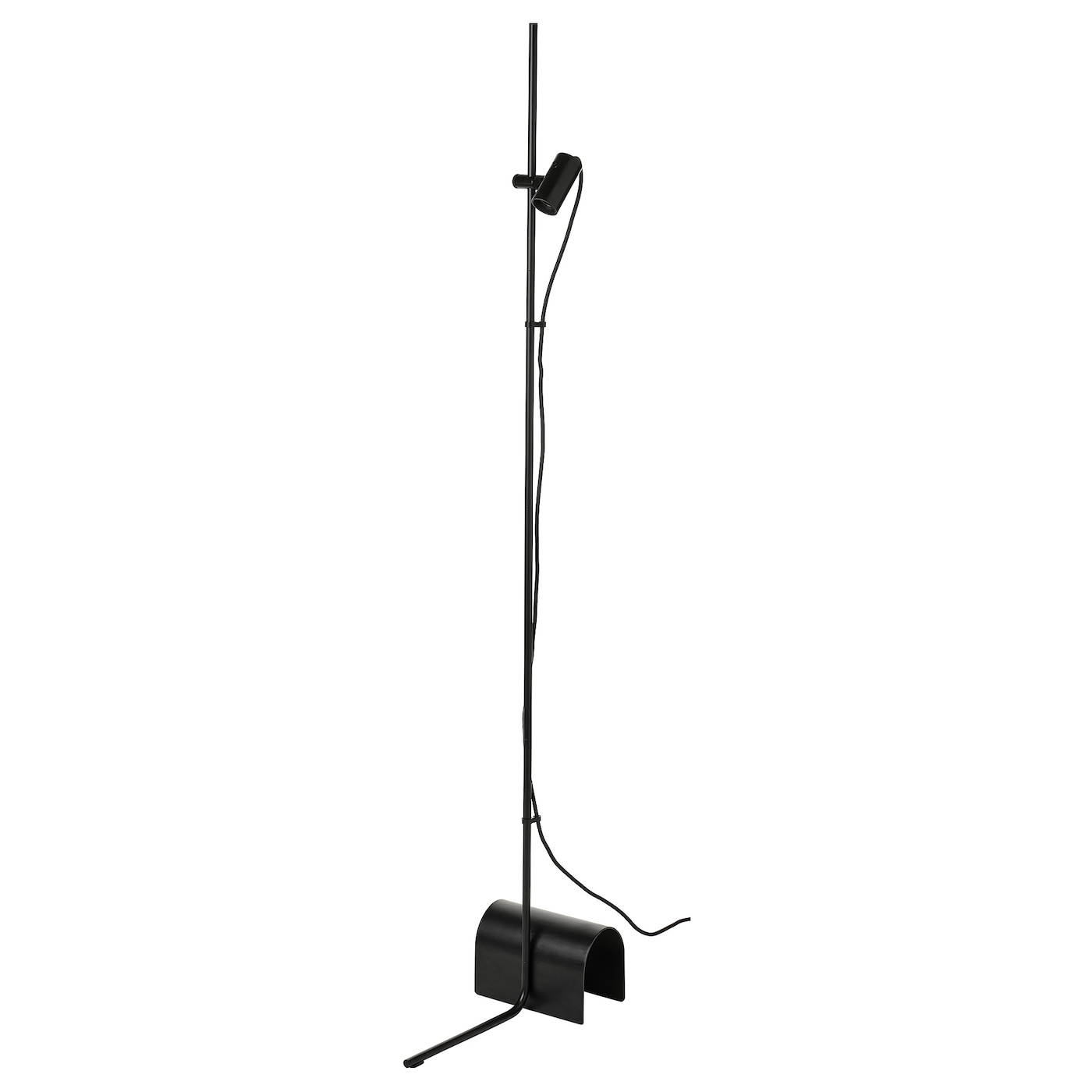 IKEA HÅRSLINGA lampa podłogowa, czarny, Długość kabla: 1.5 m