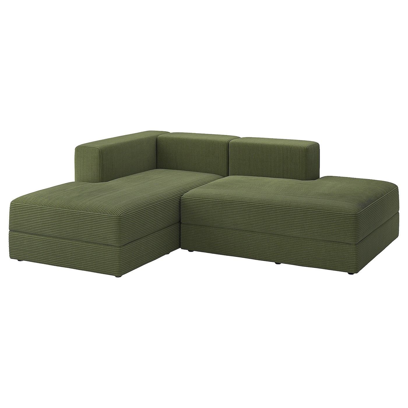 IKEA JÄTTEBO moduły szezlongów, Samsala ciemny żółto-zielony, Głębokość: 160 cm
