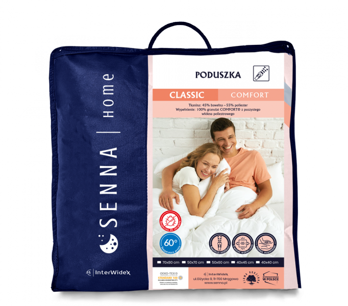 Poduszka COMFORT Inter-Widex 40x45 wz. różowy