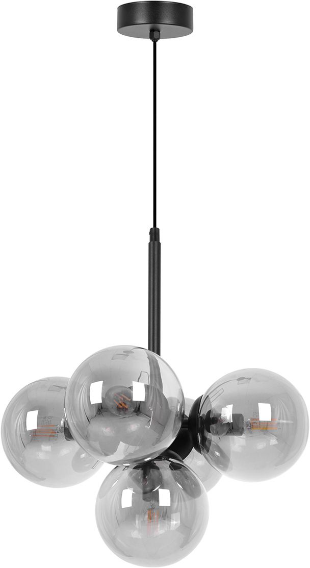 Darmowa Dostawa - Lampa wisząca 5x10 W czarna-grafitowa Kaja Megan K5365