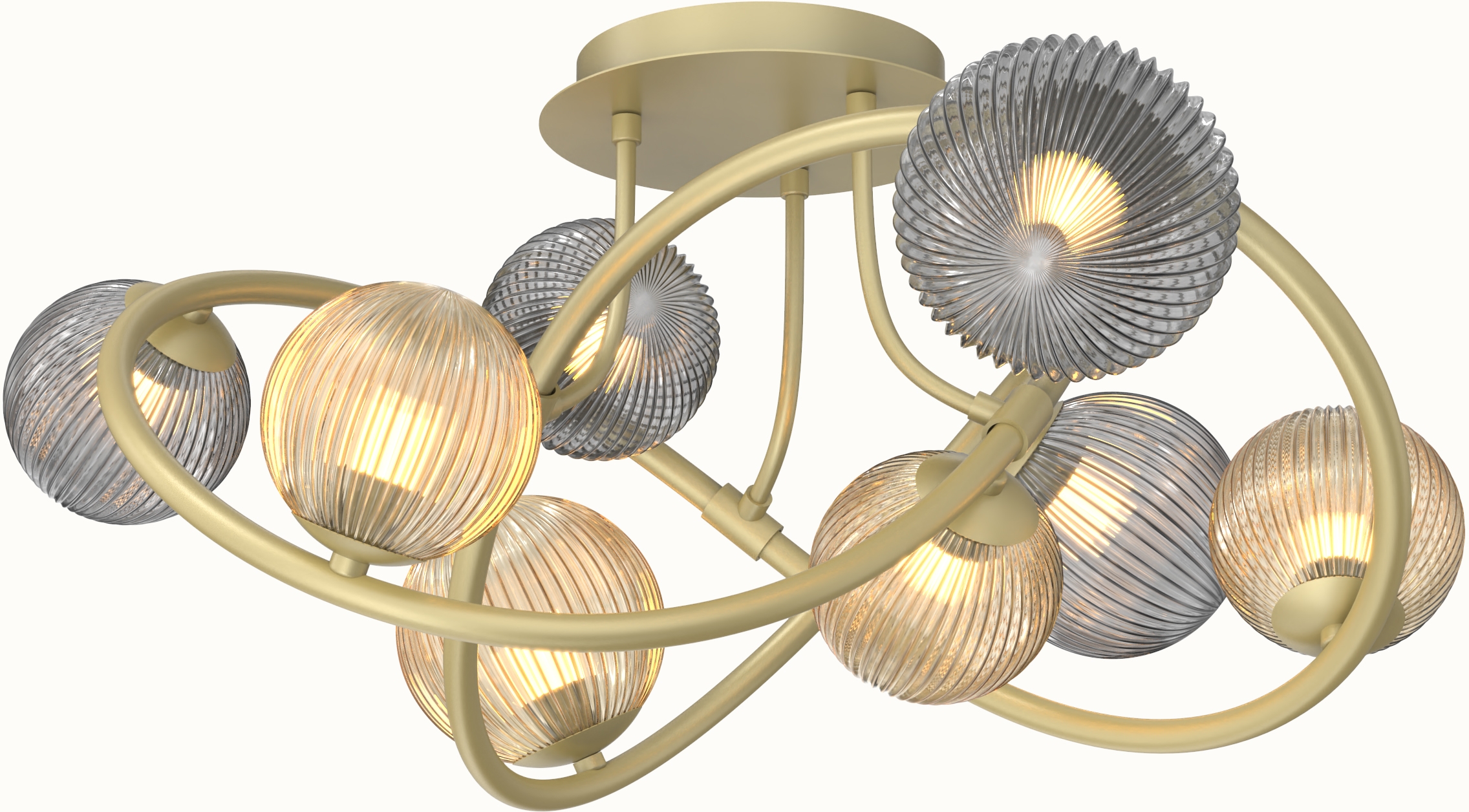 Darmowa Dostawa - Lampa podsufitowa powyżej 6x3.5 W złota Aviano Metz 9015804