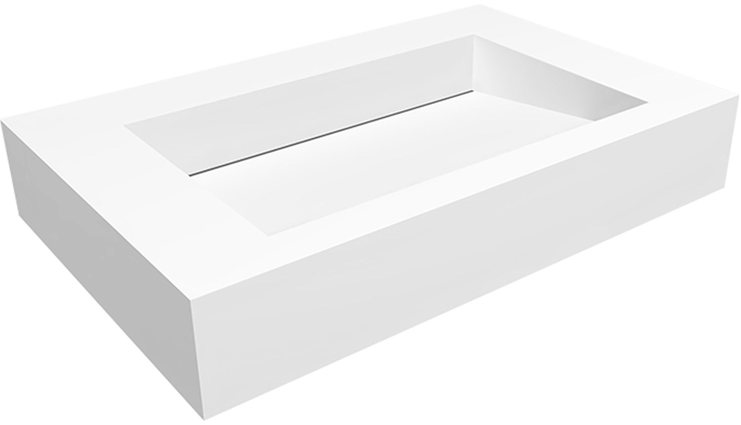 Darmowa Dostawa - Umywalka 70x45 cm prostokątna ścienna biała Cristalstone Linea Ideal U700MCOLCBO