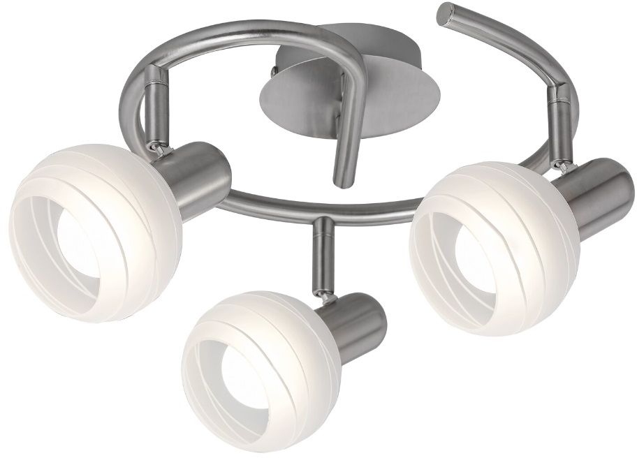 Darmowa Dostawa - Lampa podsufitowa 3x40 W biała-chrom-satyna Rabalux Aurel 6343