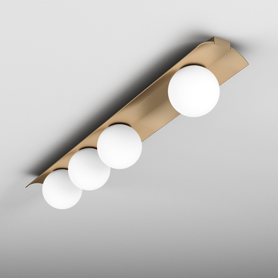 Darmowa Dostawa - Lampa podsufitowa 4x34.5 W złota Aqform Modern Ball 46999M940D00019