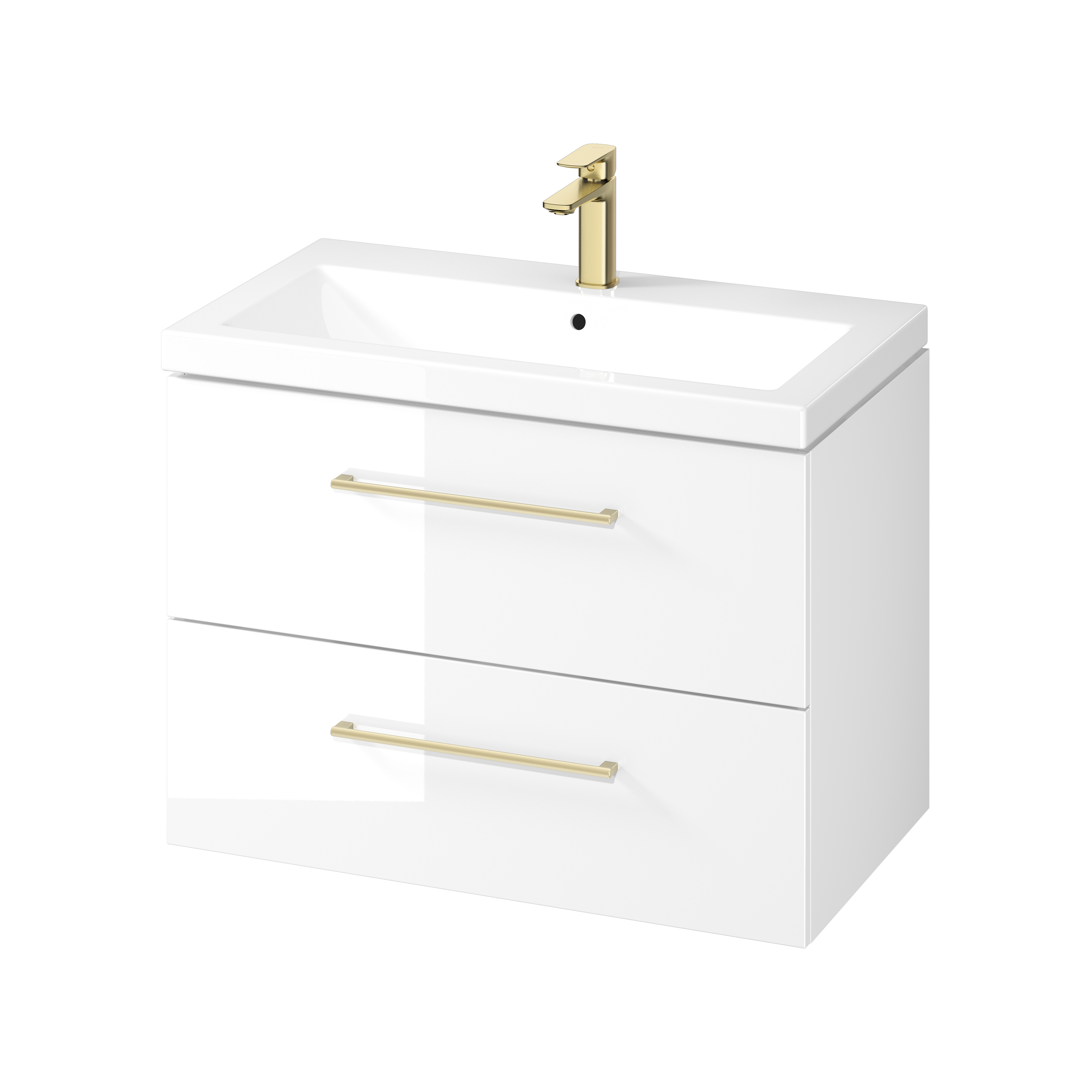 Darmowa Dostawa - Umywalka z szafką 80 cm białą Cersanit Larga S801575