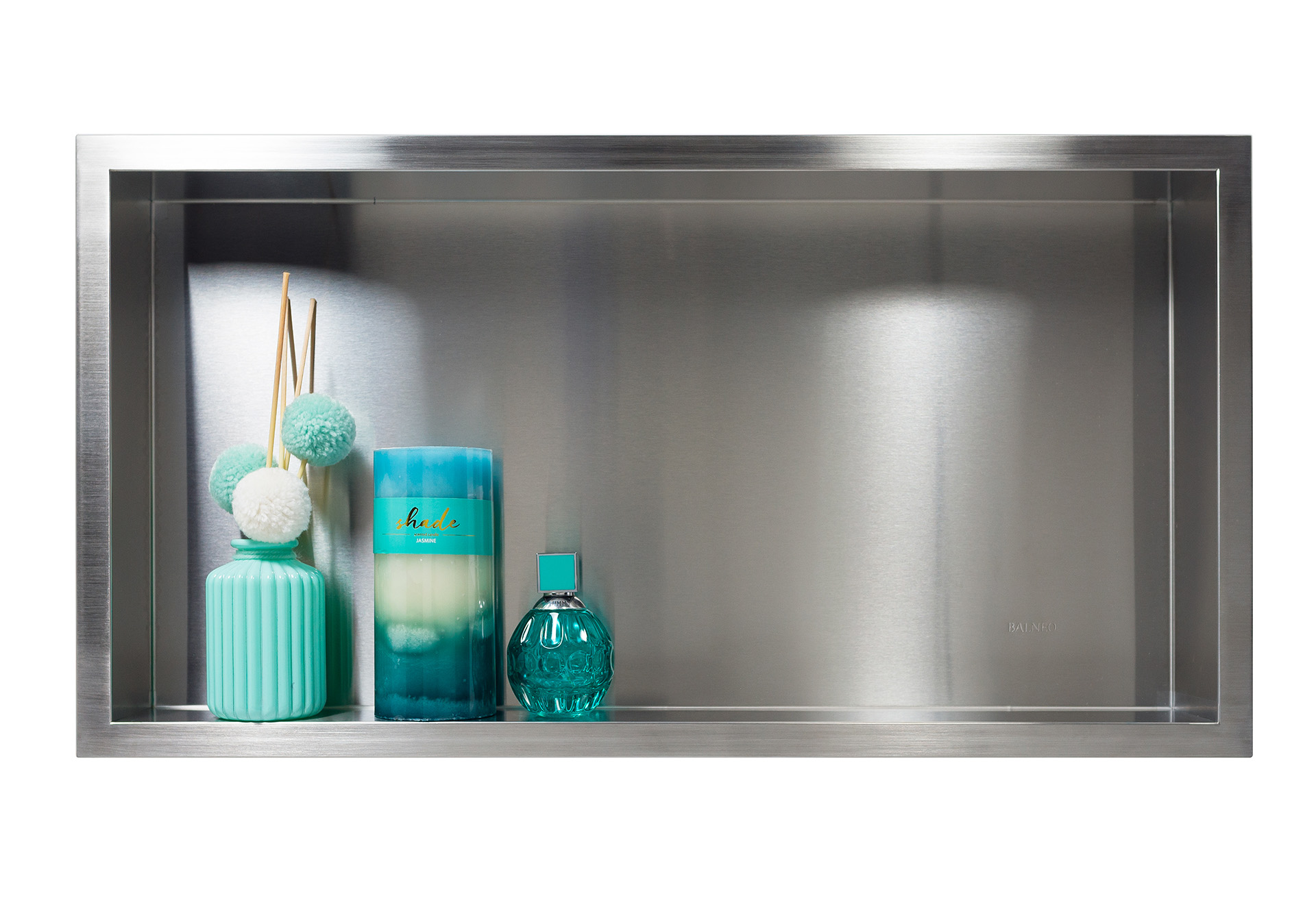 Darmowa Dostawa - Półka wnękowa 60 cm stal Balneo Wall-Box One Inox OBIN3