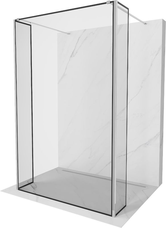 Ścianka prysznicowa Mexen Kioto czarny wzór 130x30x30 cm 800-130-030-222-01-70-030 1 szt.