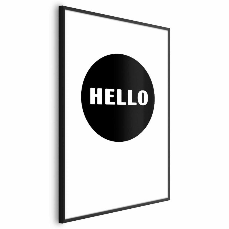 Plakat Artgeist Na dzień dobry 21x30 cm z ramą czarną 1 szt