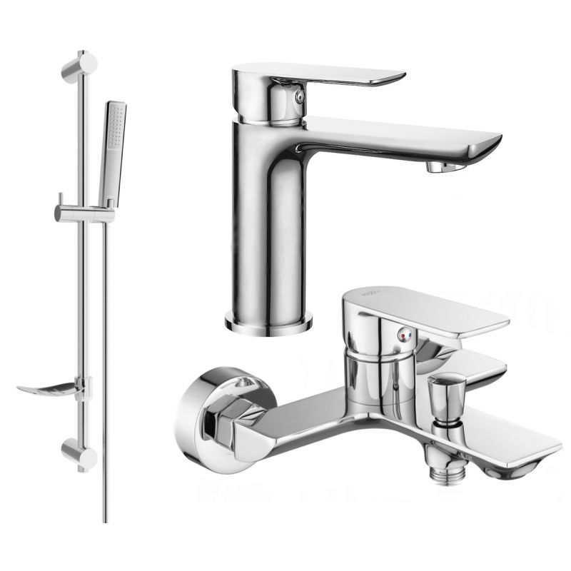 Zestaw wannowy Mexen Alfa chrom 745703DF72-00 1 szt.