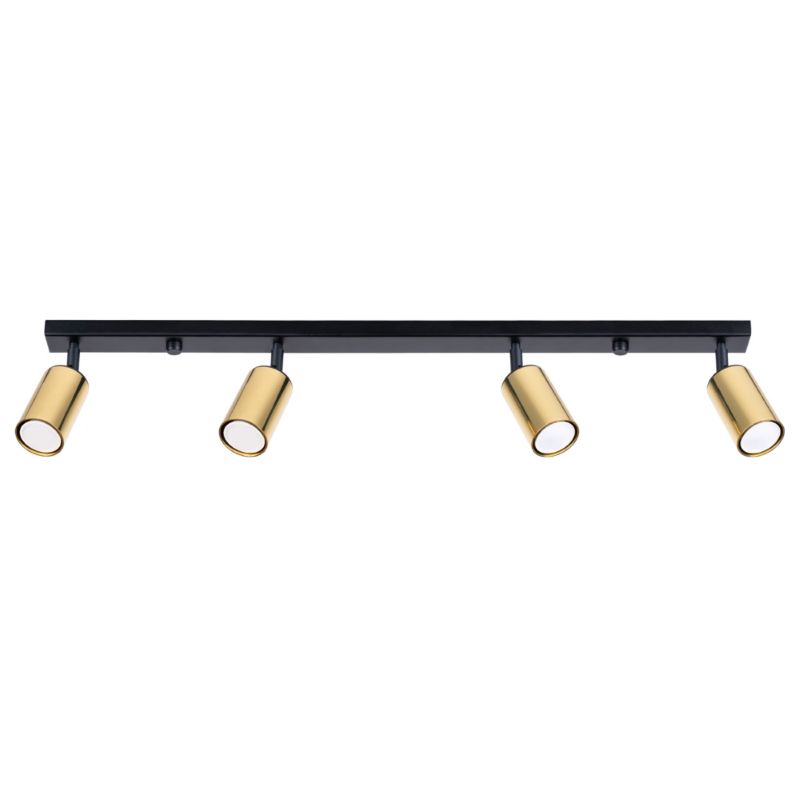 Plafon Sollux Lighting WINX 4L czarny/złoty 1 szt.