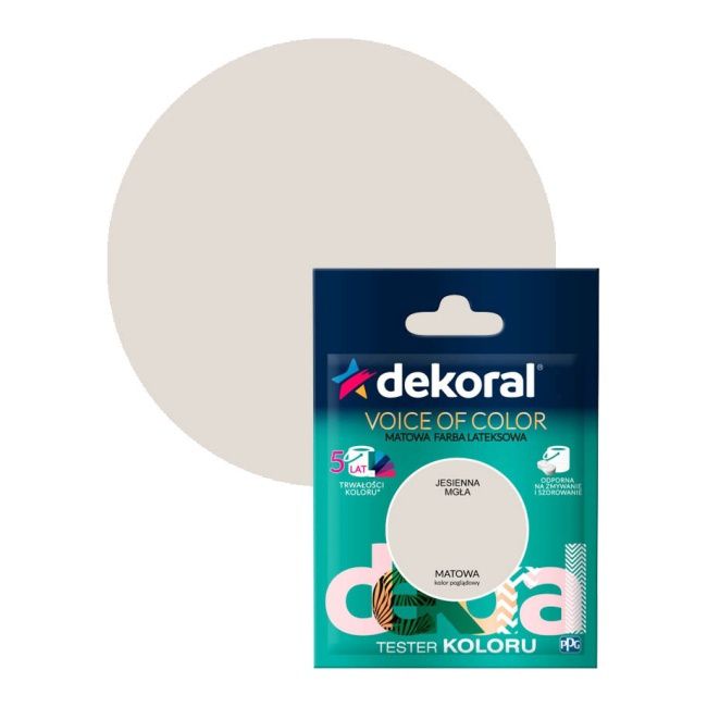 Testerfarby kolorowej Dekoral Voice of Color jesienna mgła 0,05 l