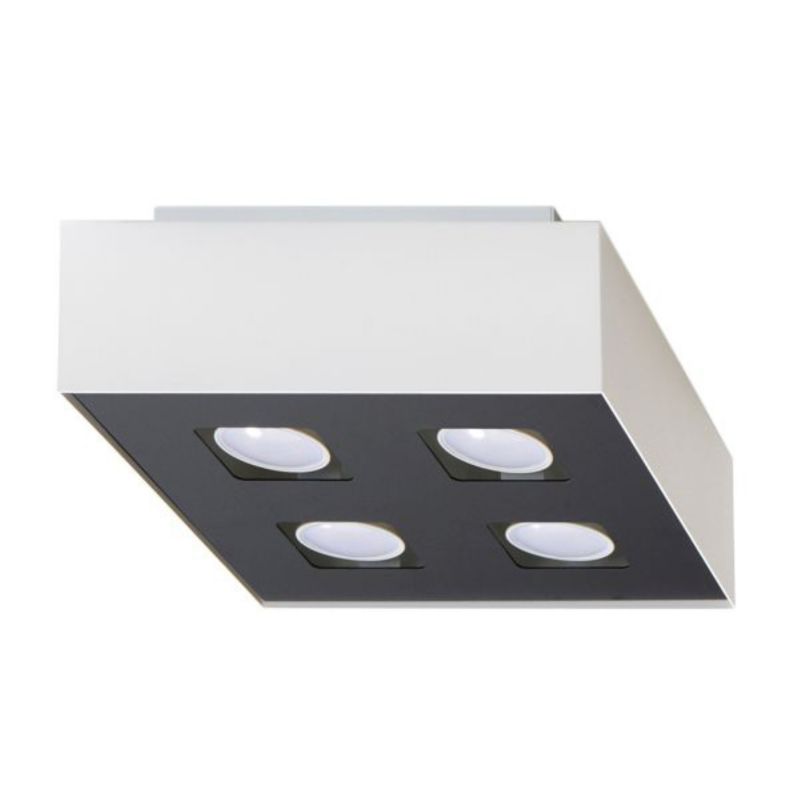 Plafon Sollux Lighting MONO 4 biały 1 szt.